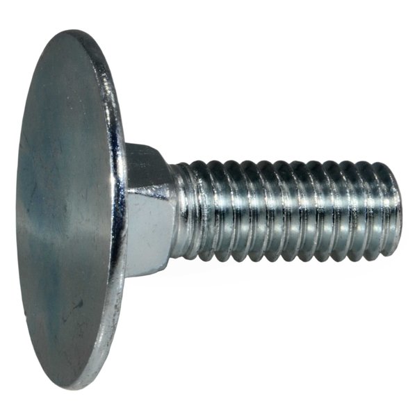 Midwest Fastener Elevator Bolt, 3/8"-16 Thrd Sz, 1-1/4 in L, Steel, Zinc Plated Finish, 8 PK 71311